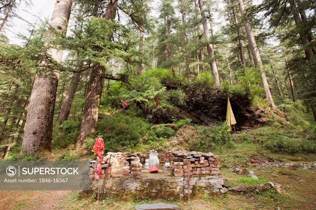 Temple in a village, Shimla, Himachal Pradesh, India