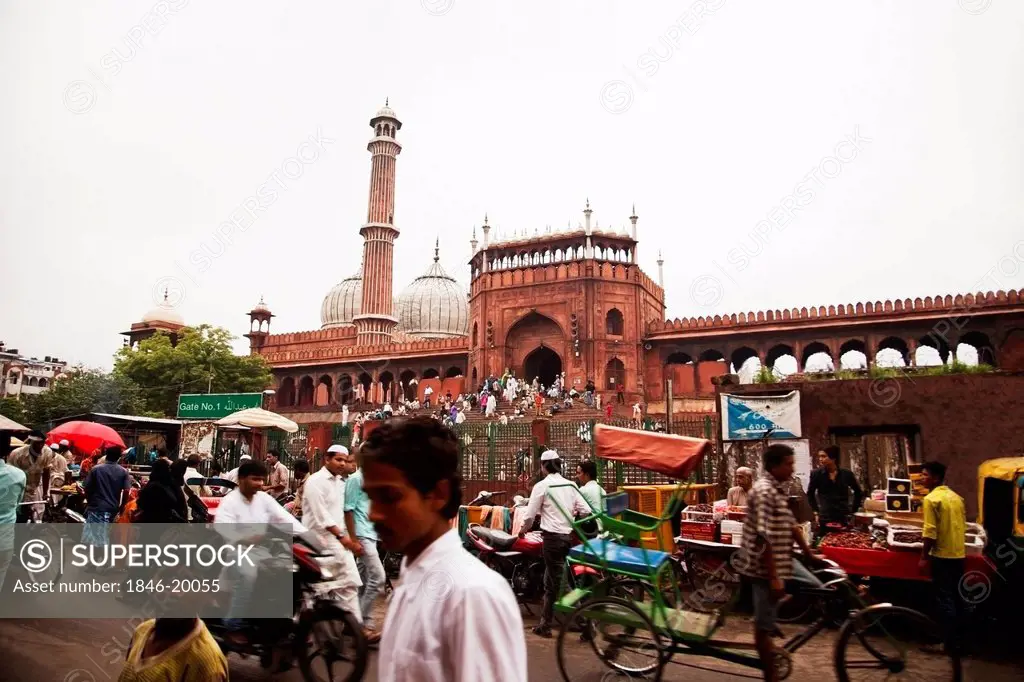 Mosque, Jama Masjid, Old Delhi, Delhi, India