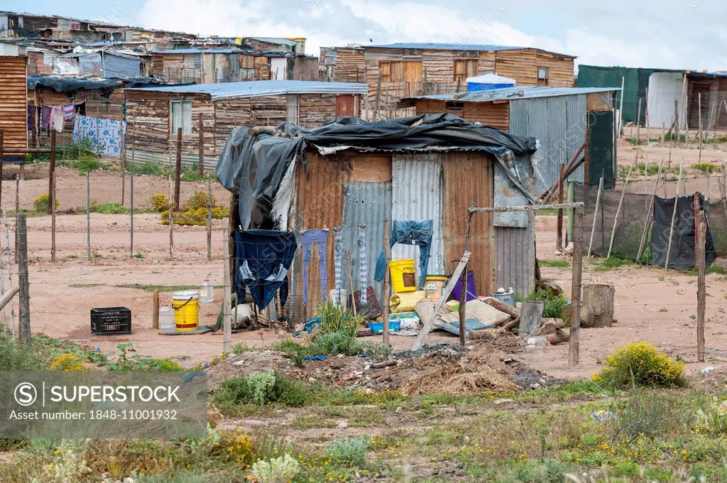 A new settlement along the N2 highway, Western Cape, South Africa