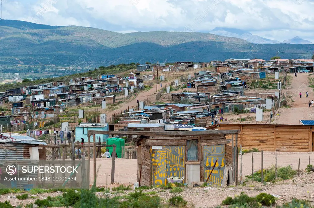 A new settlement along the N2 highway, Western Cape, South Africa