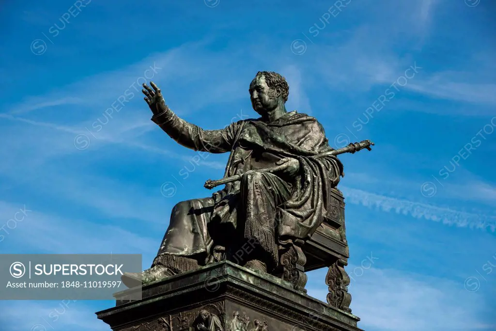 Monument to King Maximilian I Joseph of Bavaria, Munich, Upper Bavaria, Bavaria, Germany