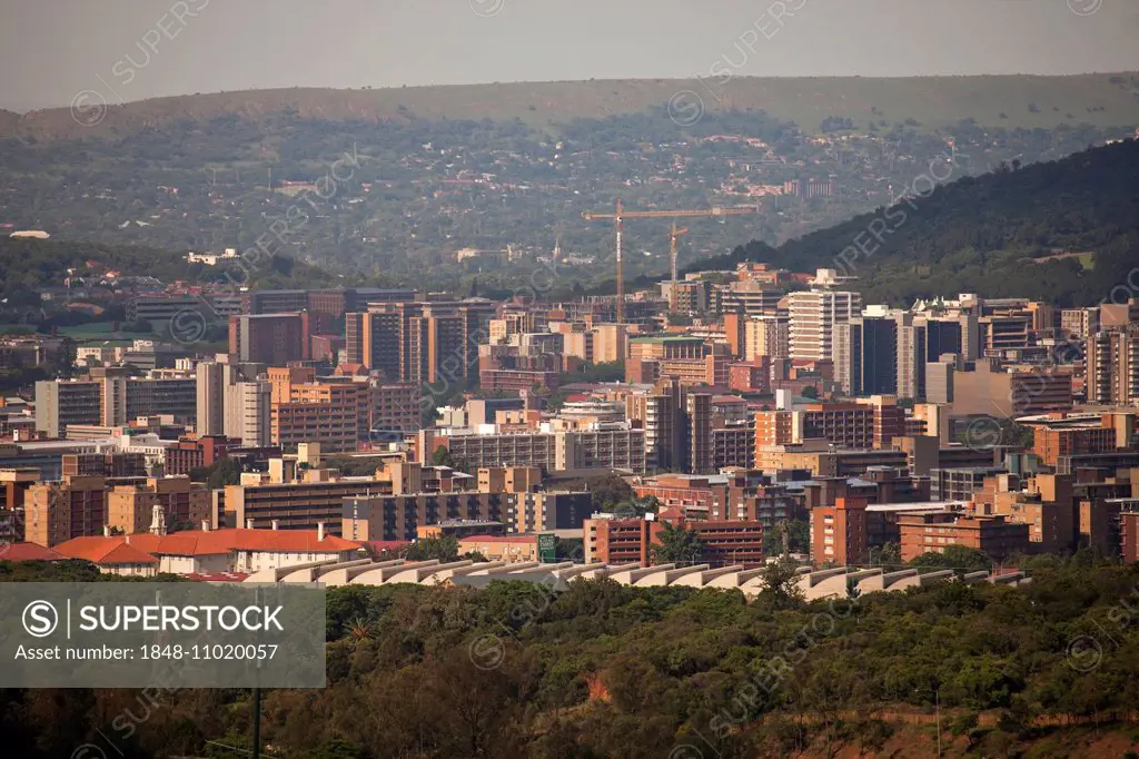 View of the city of Pretoria, Gauteng, South Africa