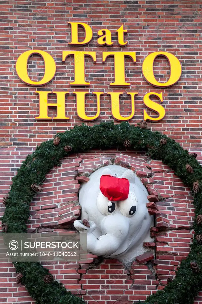 Dat Otto Huus, Otto House, of German comedian Otto Waalkes, Emden, East Frisia, Lower Saxony, Germany
