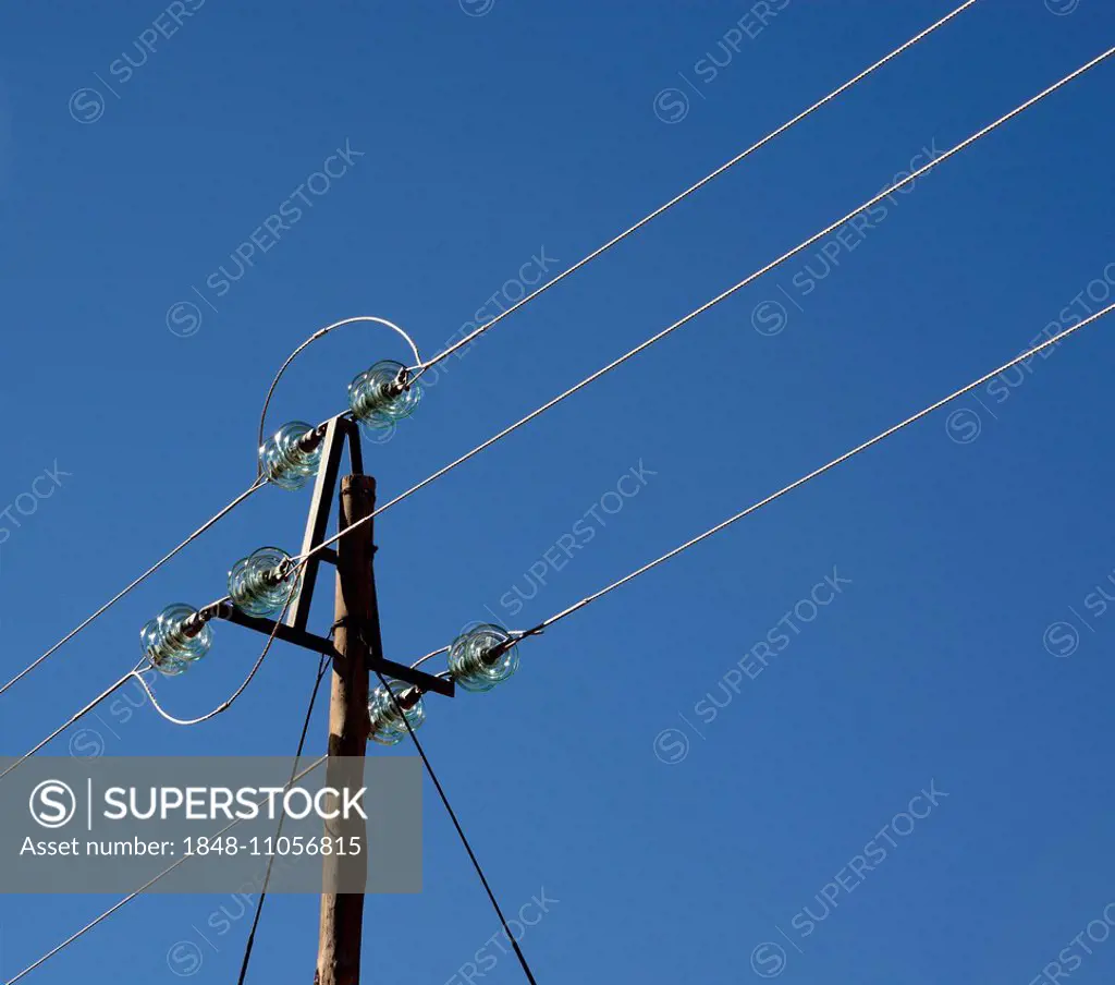 Outdoor power lines, Western Cape, South Africa
