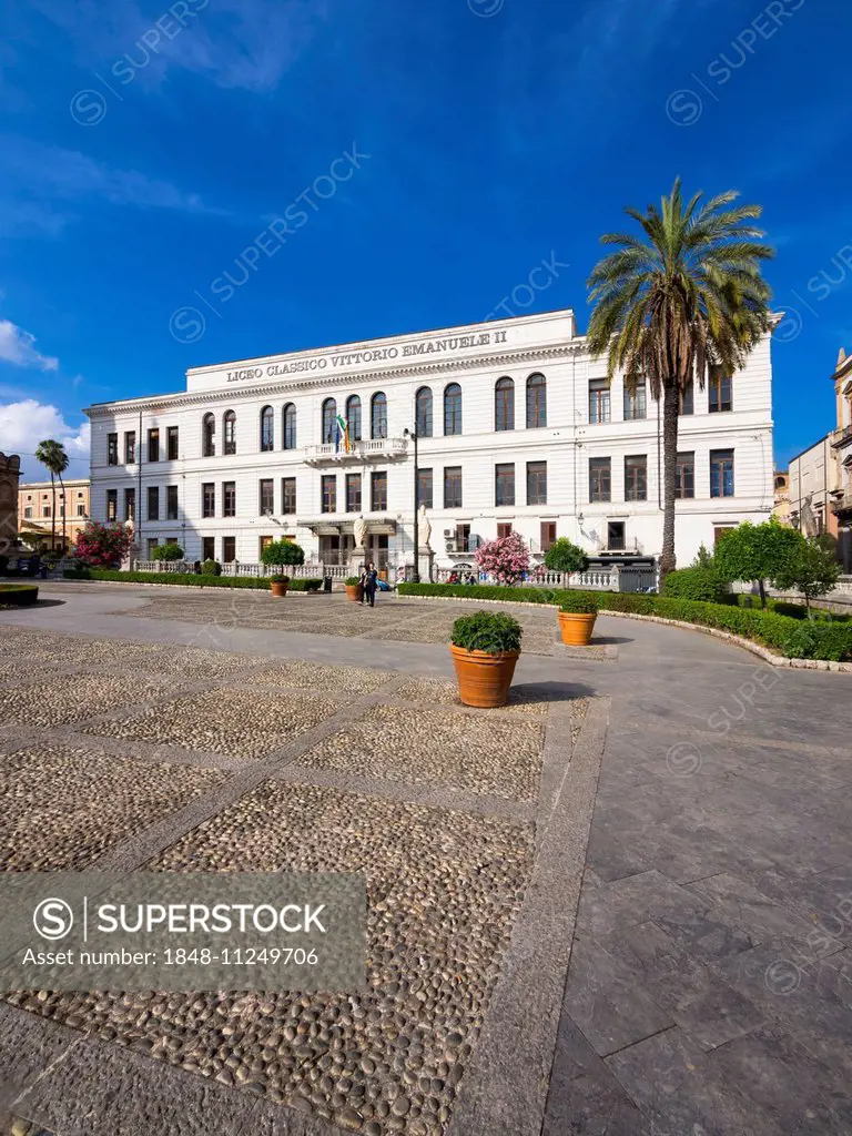 Liceo Classico Vittoria Emanuele II high school, Corso Vittorio Emanuele, Palermo, Sicily, Italy