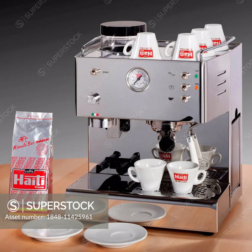 QuickMill espresso machine, Haiti coffee