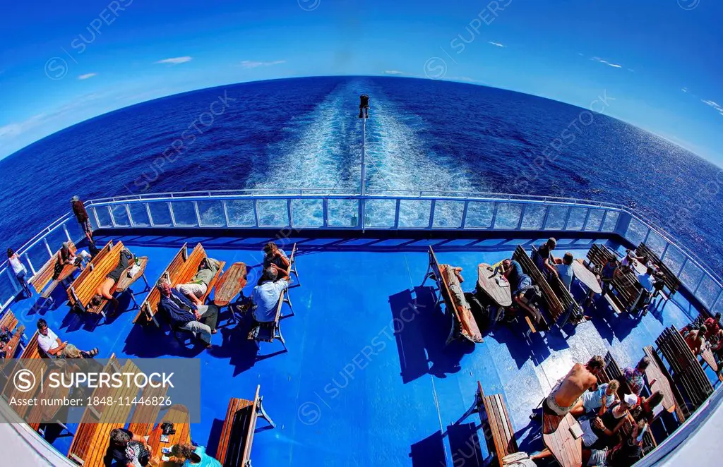 Ferry, sea, Corsica, France