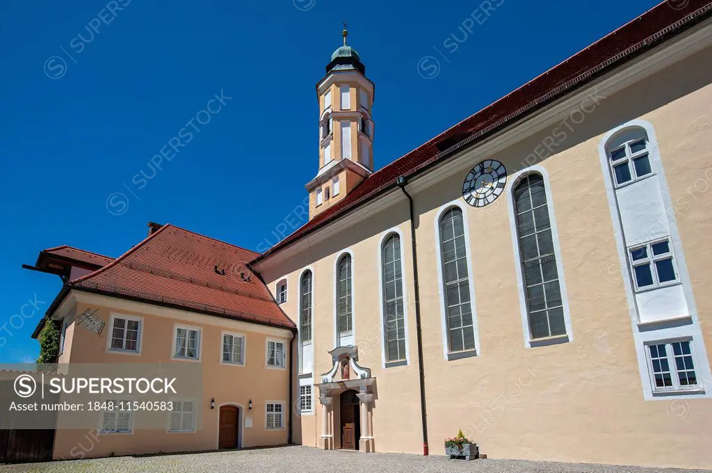 Convent church, Reutberg convent, Reutberg, Bavaria, Germany