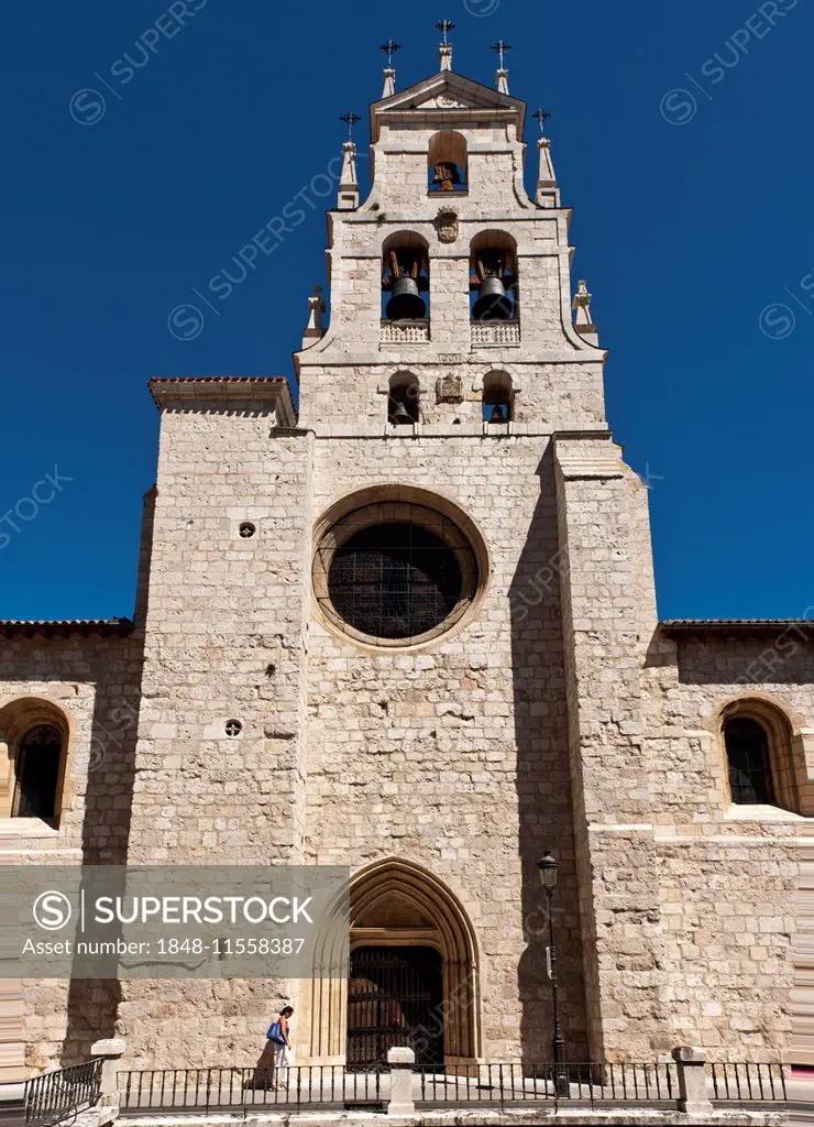Church of San Lesmes, stop on the Camino de Santiago, Burgos, Castile and León region, Spain