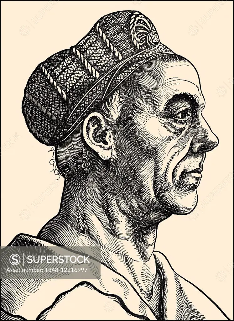 Jakob Fugger, 1459-1525, German businessman, mining entrepreneur and banker, historical illustration