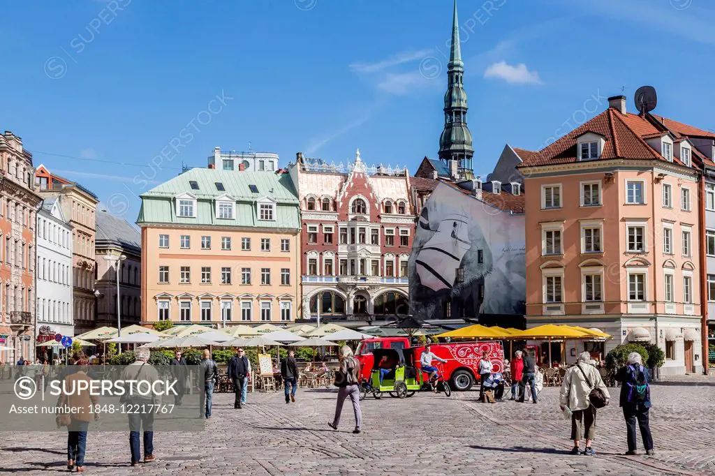 Cathedral Square in the historic centre, Riga, Latvia