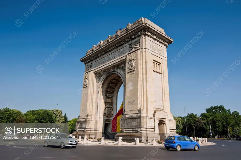 Arcul de Triumf, triumphal arch, Bucharest, Romania