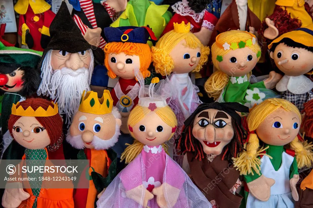 Rag dolls, Auer Dult, Munich, Upper Bavaria, Bavaria, Germany