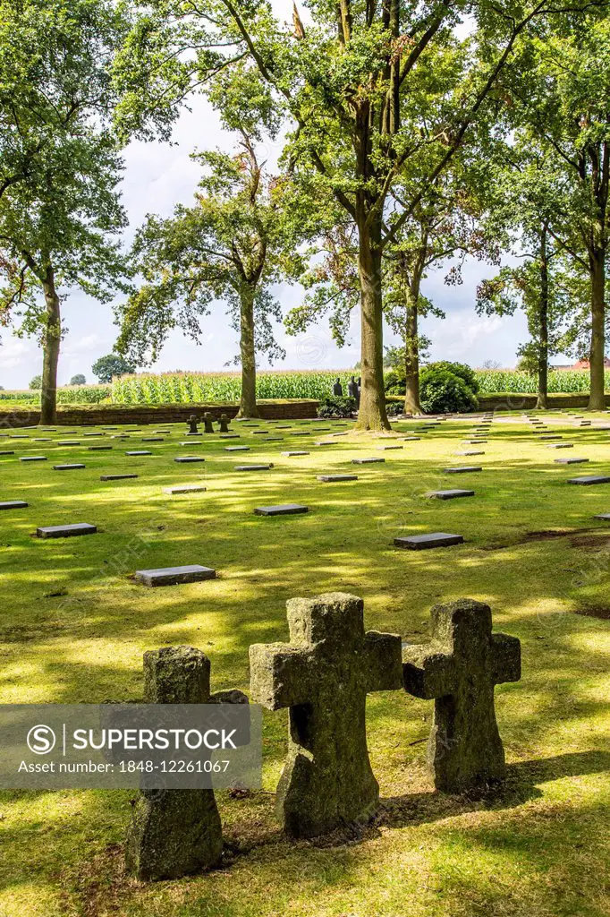Langemark German war cemetery, Langemark, West Flanders, Flanders, Belgium