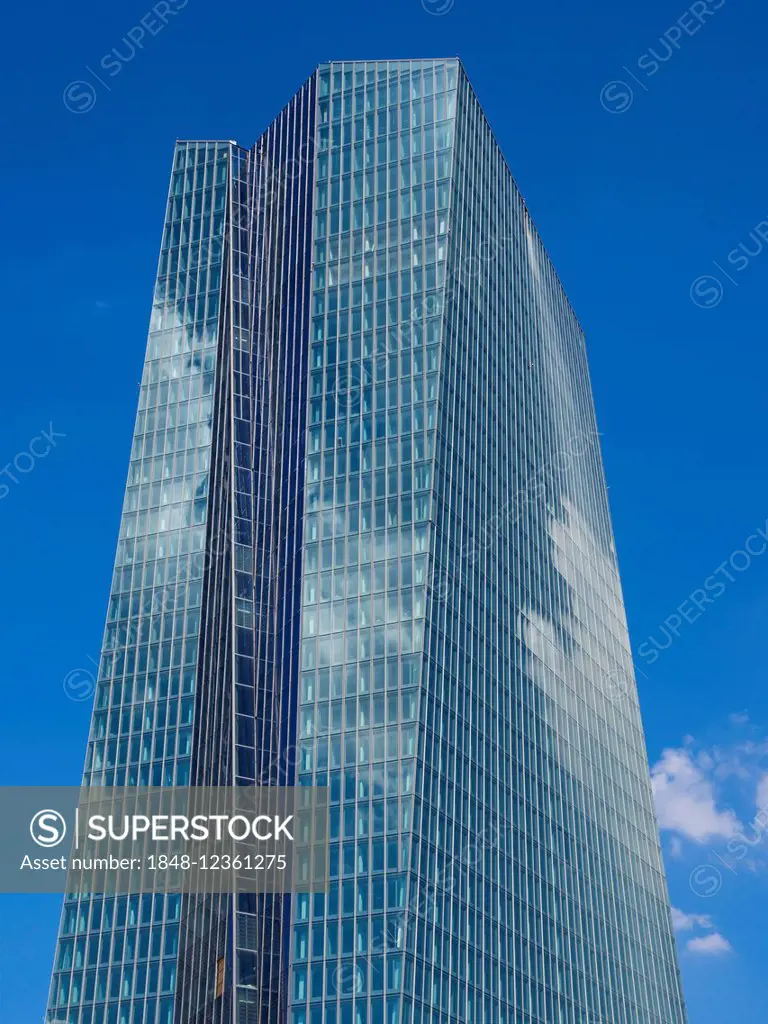 The new building of the European Central Bank, ECB, Ostend, Frankfurt am Main, Hesse, Germany