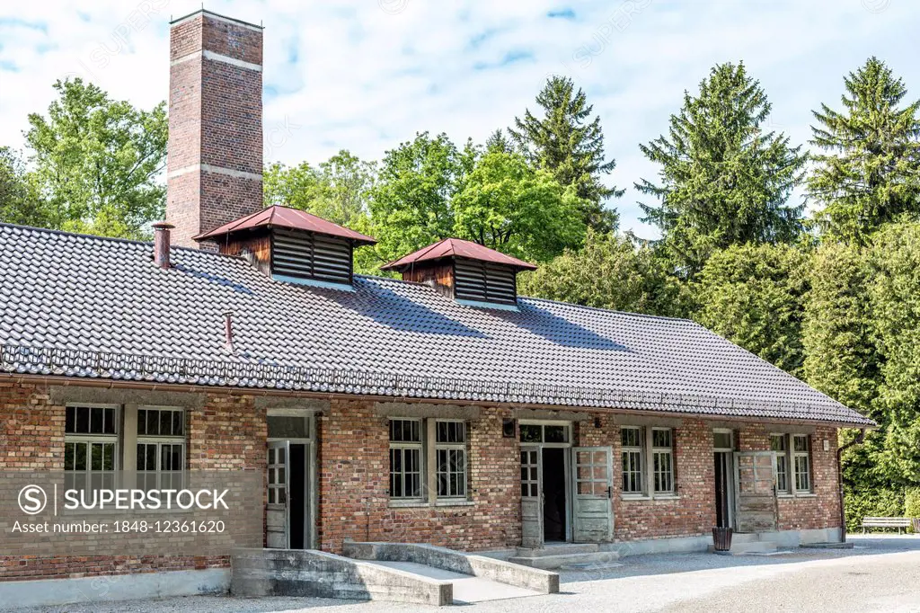 Crematorium, Dachau Concentration Camp, Dachau, Bavaria, Germany