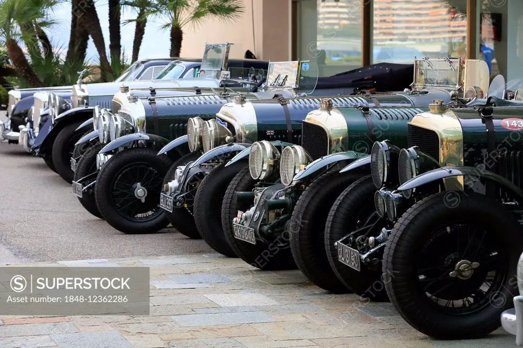 Bentleys, vintage cars, 9th Grand Prix de Monaco Historique, Principality of Monaco