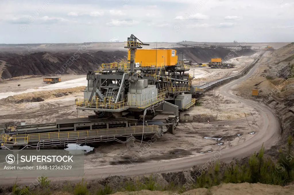 Lignite mining, Welzow-Süd open pit, Welzow, Brandenburg, Germany