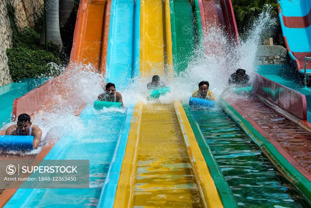 Water slide, Wonderla Amusement Park, Bangalore, Karnataka, India