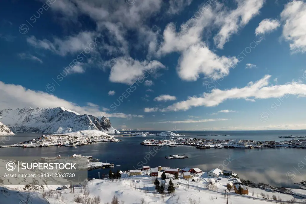 Townscape of Reine, Lofoten, Norway