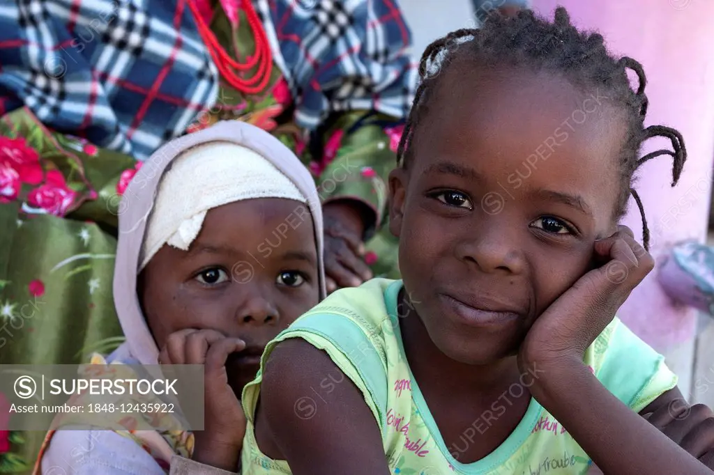 Namibian children, portrait, Outjo, Namibia