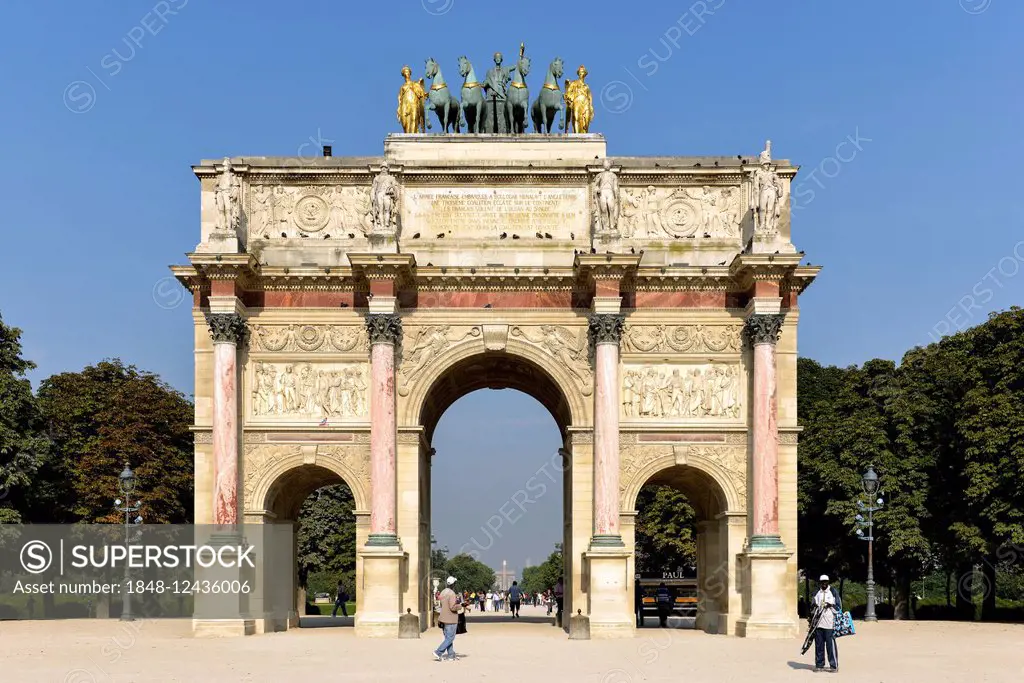 Arc de Triomphe du Carrousel, Arc de Triomphe, Paris, France