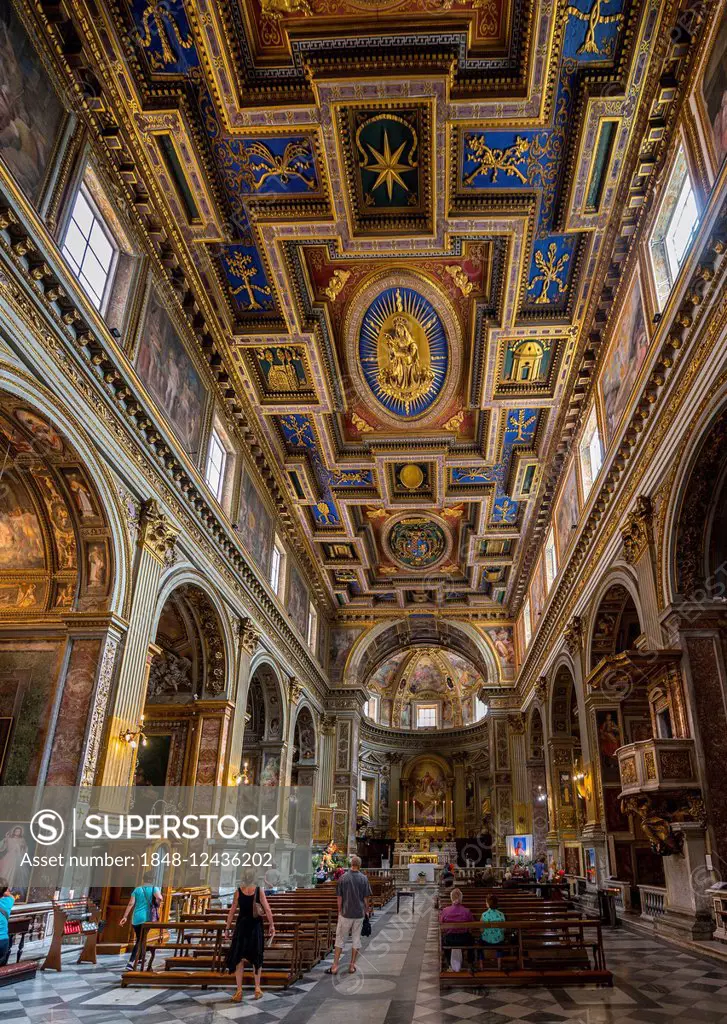 Church of San Marcello al Corso interior, Piazza di San Marcello, Rome, Italy