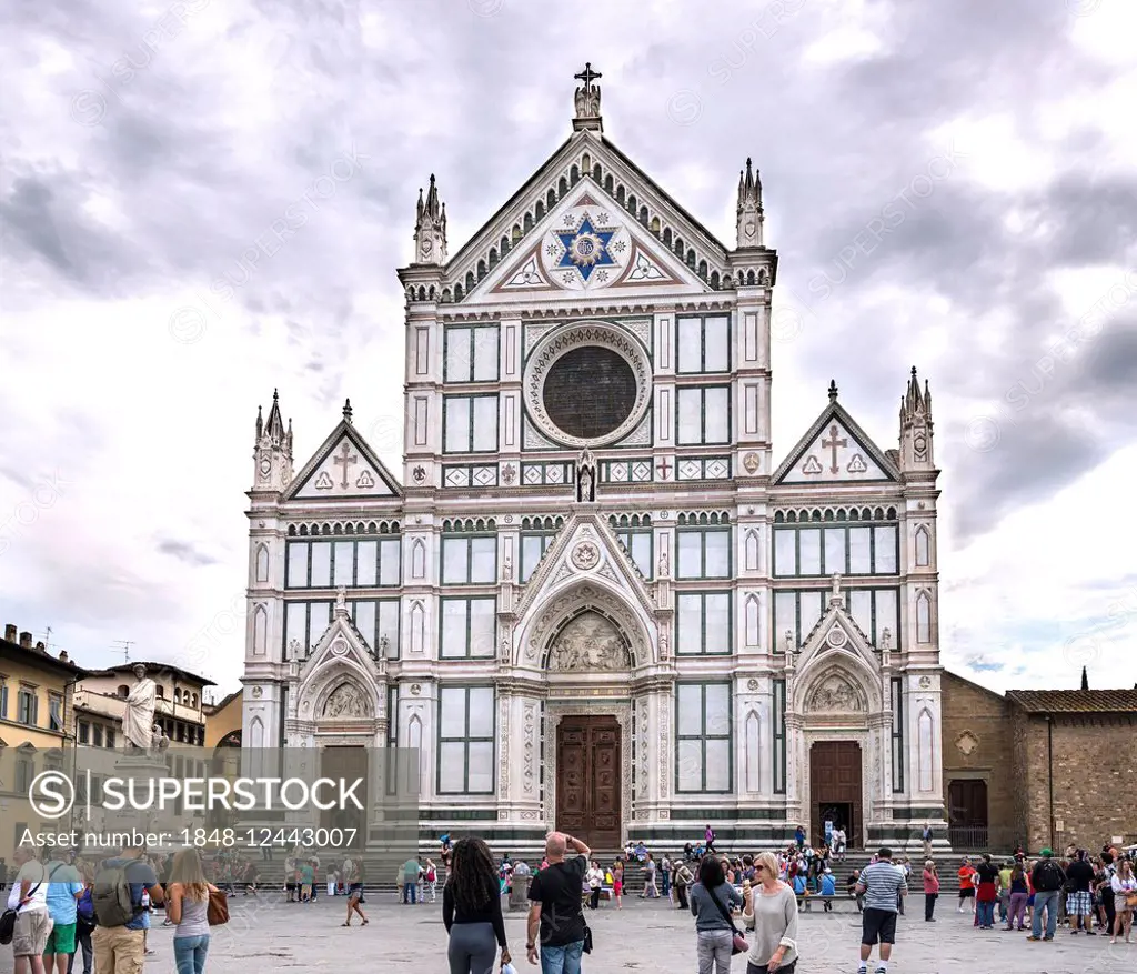Basilica di Santa Croce Church of Santa Croce, Piazza Santa Croce, Florence, Tuscany, Italy