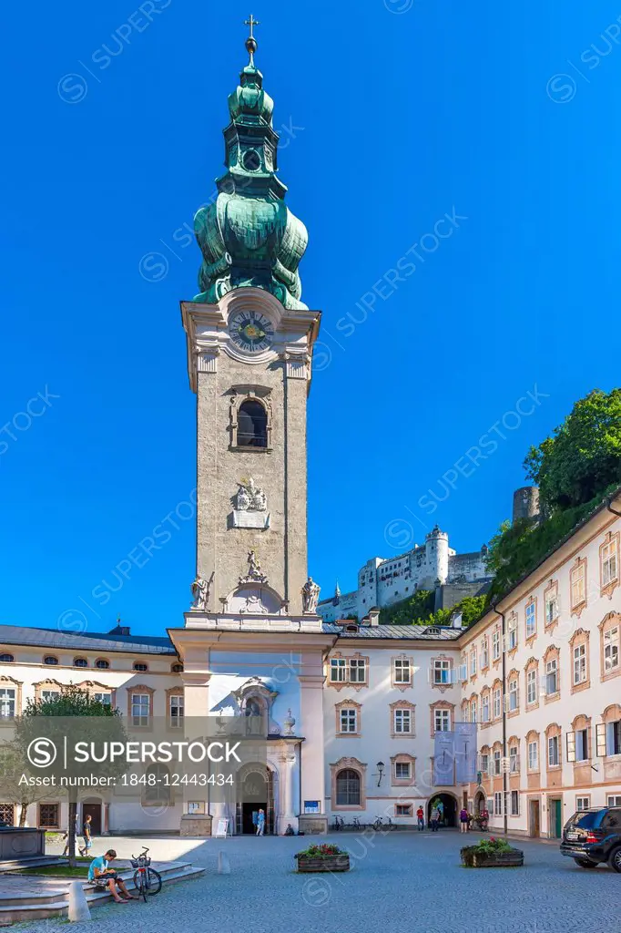 Tower of the Franciscan Church, Salzburg, Salzburg State, Austria
