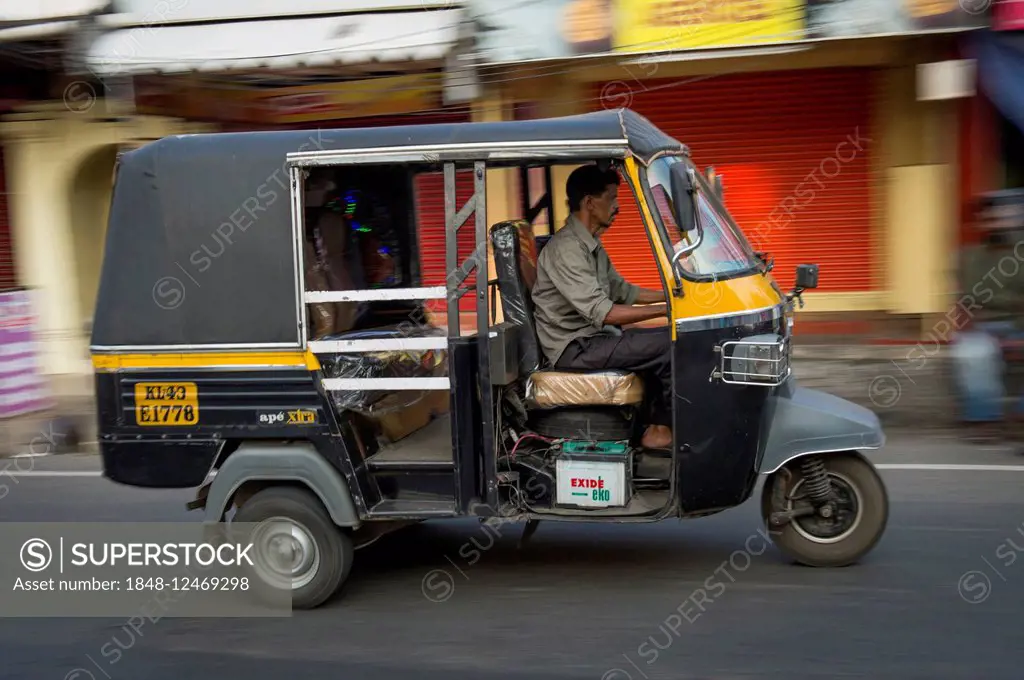 Motor rickshaw, Kochi, Cochin, Kerala, India