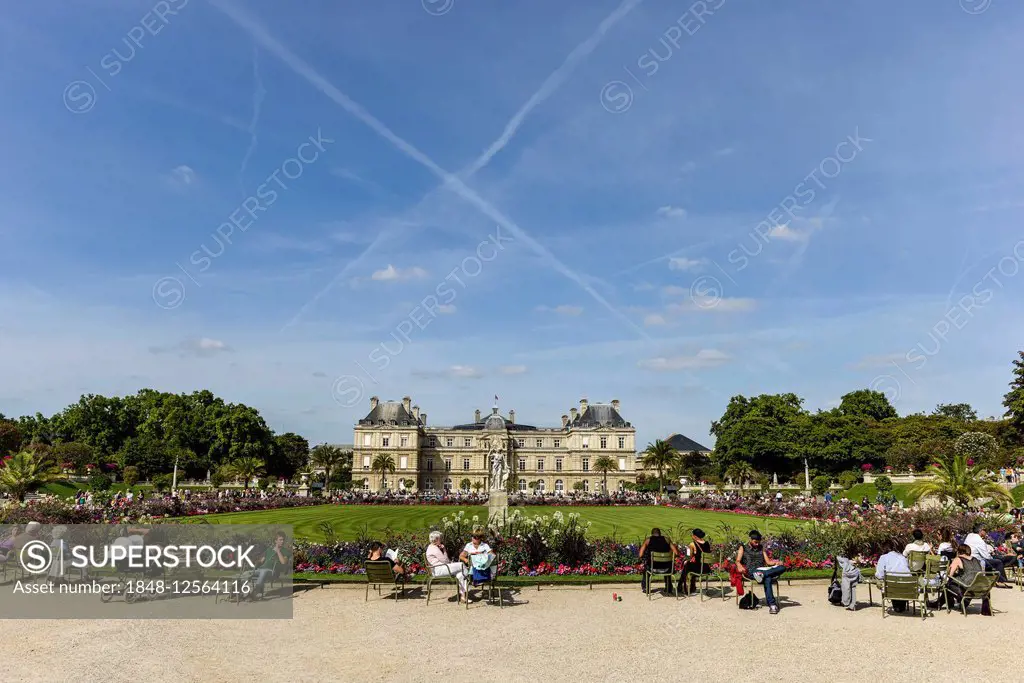 Palais du Luxembourg in the Jardin du Luxembourg, Paris, France