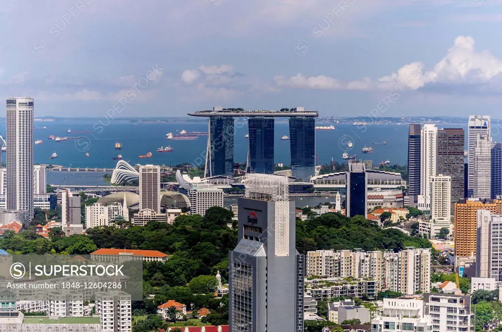 Marina and Finance District, Singapore, Indonesia