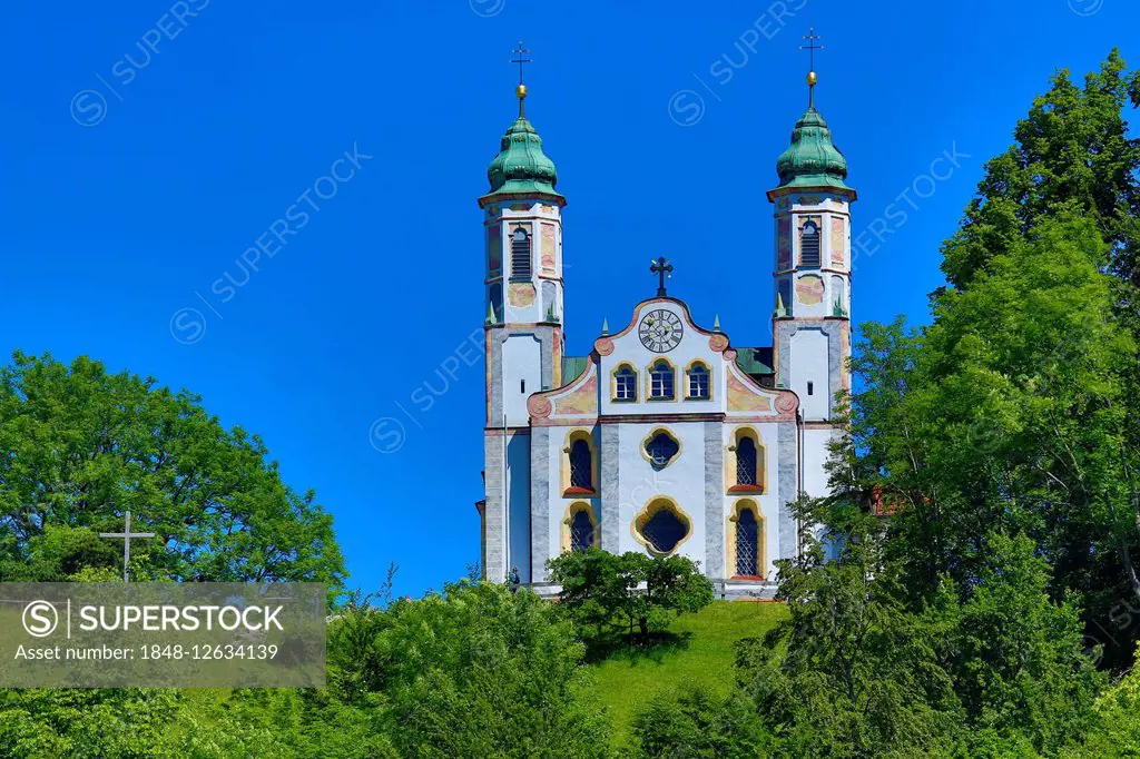 Holy Cross Church, Calvary, Bad Tölz, Upper Bavaria, Bavaria, Germany