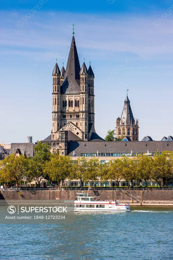 Great Saint Martin Church, Rhine, Cologne, Germany