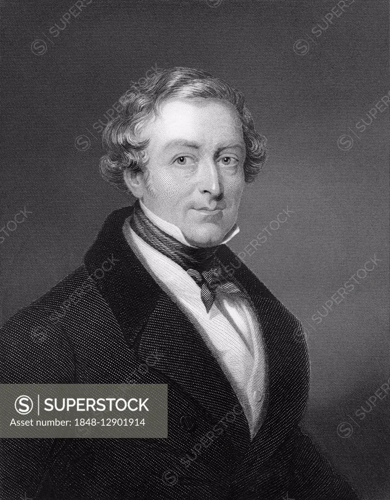 Sir Robert Peel, 1788, 1850, 2nd Baronet Peel of Clanfield, British politician, prime minister and founder of the Conservative Party