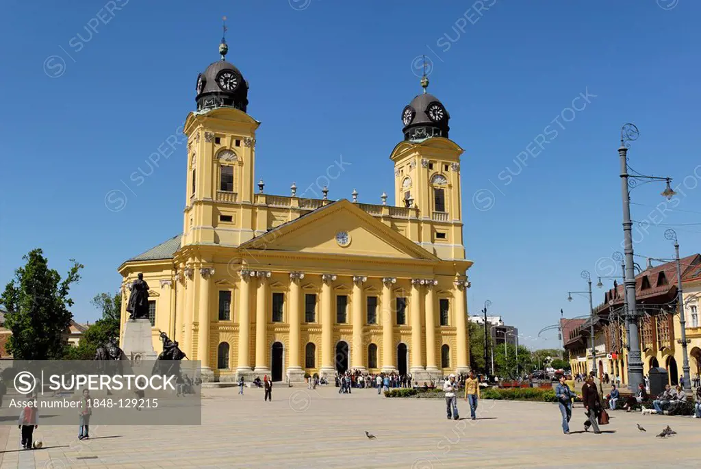Reformed church, city square of Debrecen, Hungaria