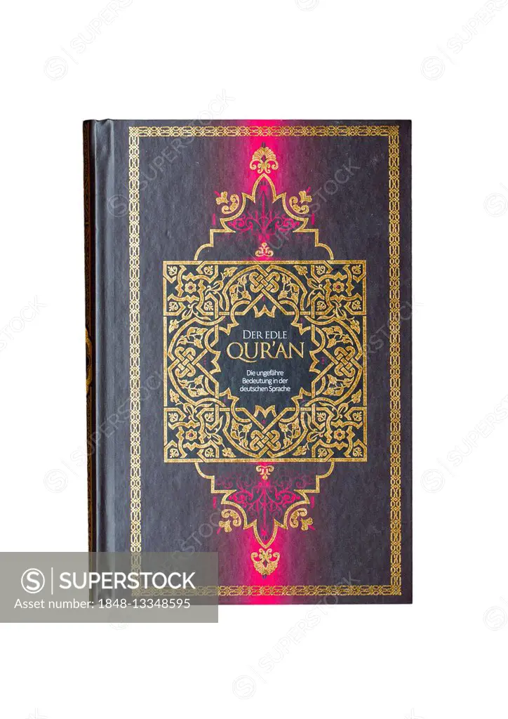 Book Koran, The Noble Quran, Quran, holy book of Islam, German edition
