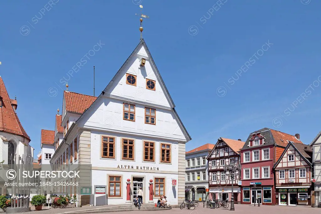 Old Town Hall, market square, Celle, Lower Saxony, Germany