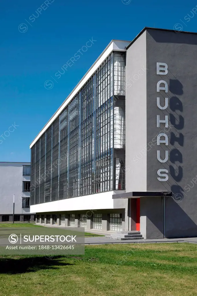 Bauhaus Dessau, Dessau, Dessau-Roßlau, Saxony-Anhalt, Germany