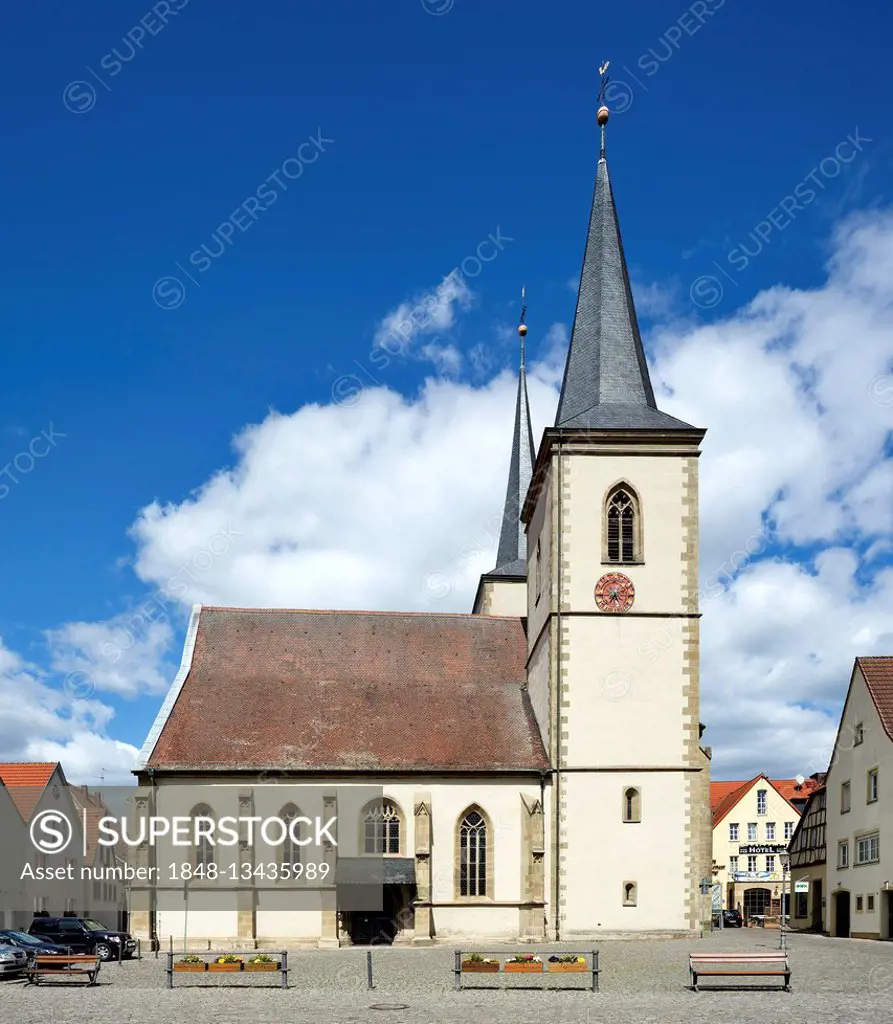 Catholic Parish Church of St. Kilian, Hassfurt, Lower Franconia, Bavaria, Germany