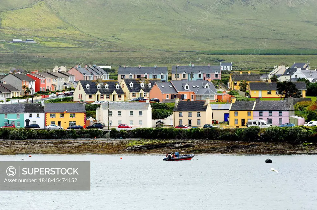 Portmagee from Valentia Island, County Kerry, Ireland, Europe