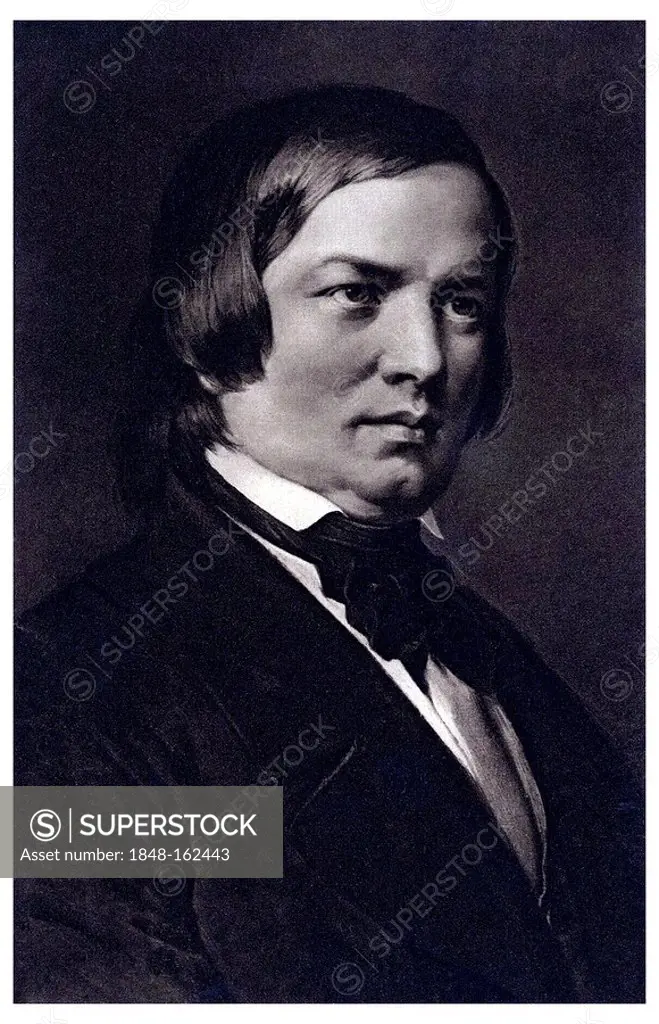 Historic portrait, Robert Schumann