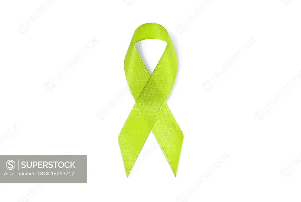 Symbol image Awareness Ribbon Lime green, light green, ribbon