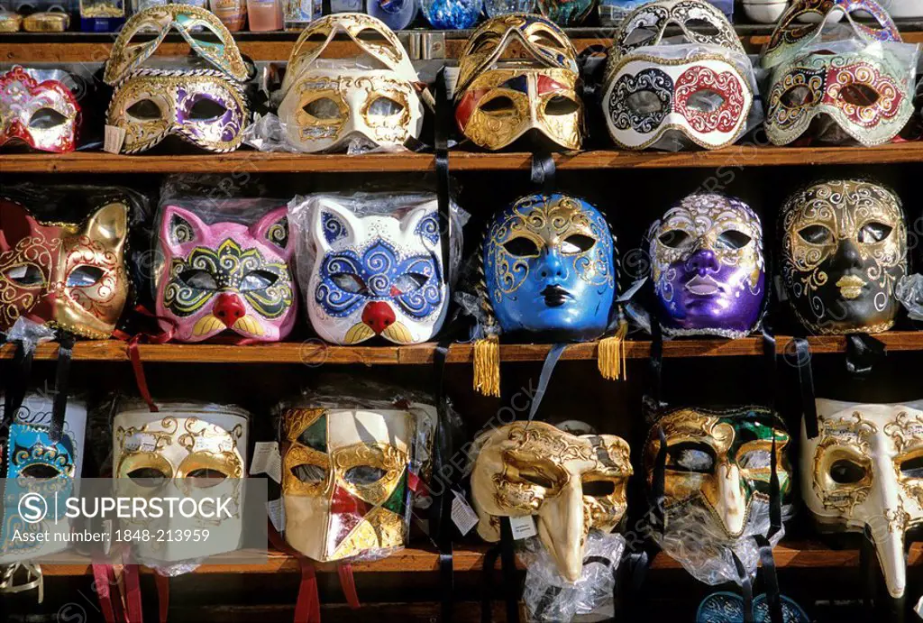Masks, carnival in Venice, Veneto, Italy, Europe