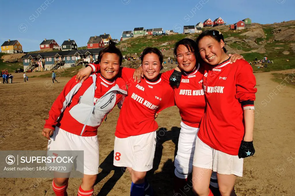 Women's football in Tasiilaq, Ammassalik, East Greenland