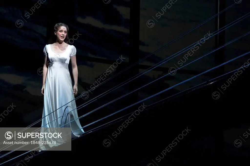 Annemieke van Dam, actress playing Elisabeth, in the Elisabeth Musical, at the premier in the 11 Theatre in Zurich, Switzerland