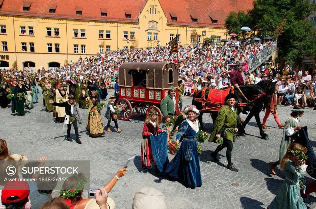 Landshut Wedding historical pageant, Landshut, Lower Bavaria, Bavaria, Germany, Europe