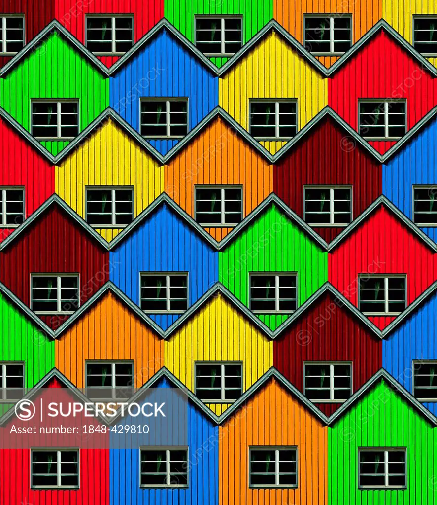 Colourful holiday houses