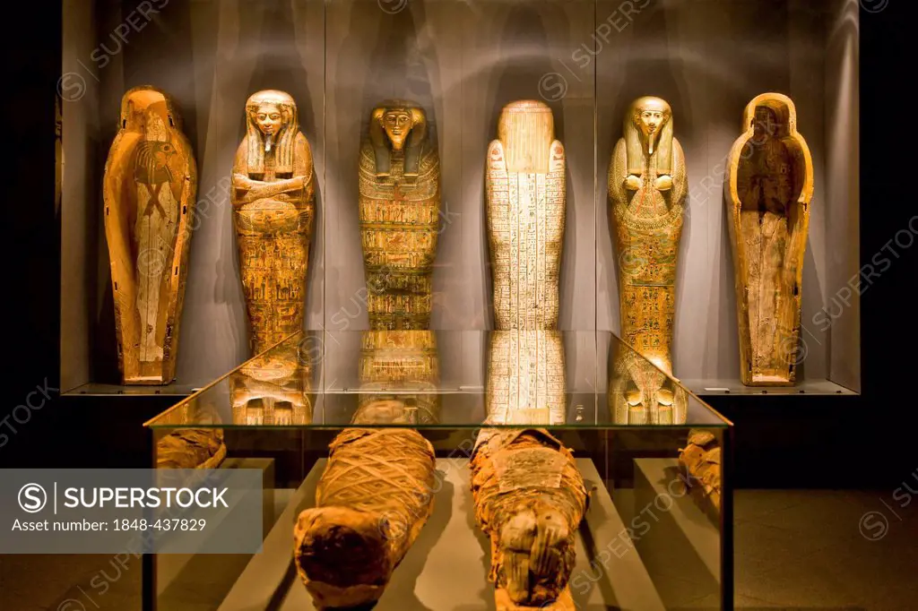Mummies, Glyptotek, Copenhagen, Denmark, Europe