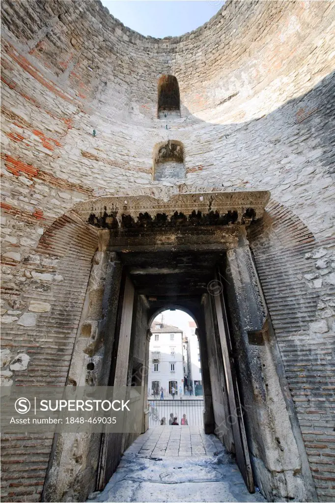Vestibule of the Diocletian's Palace in Split, Croatia, Europe